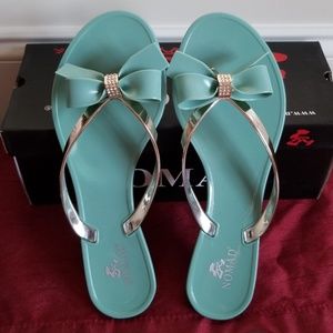 Nomad Sage Green Pixie Jelly Sandals